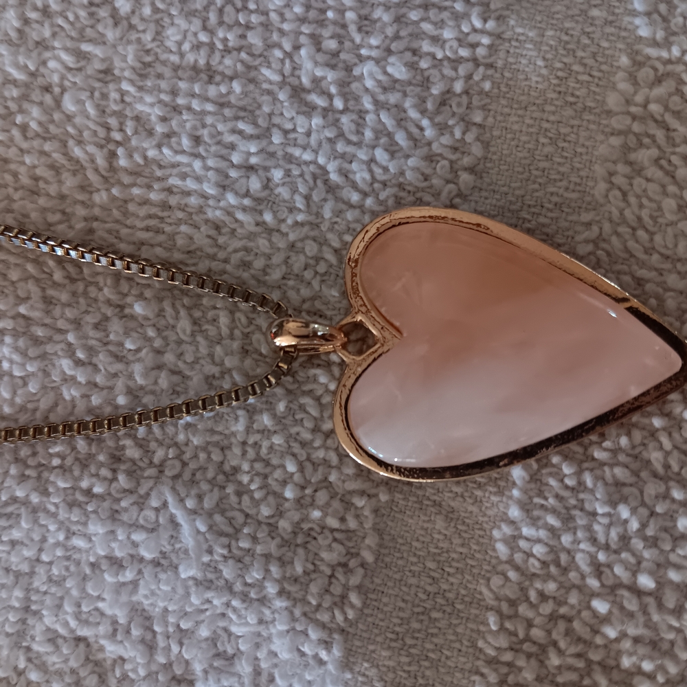 Rose Gold Heart Pendant Necklace